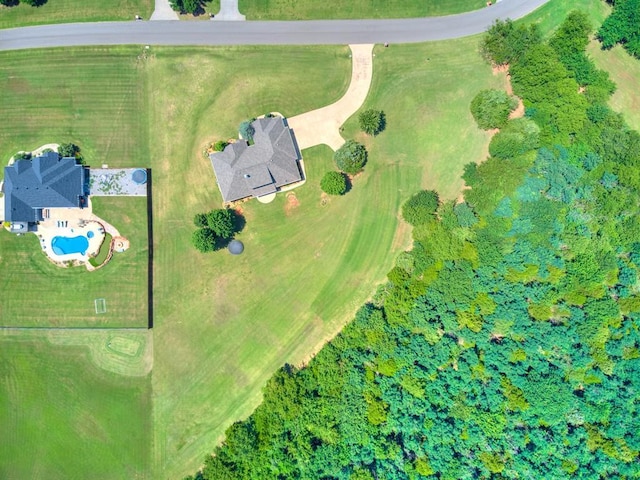 775 Magnolia Ln, Tuttle, OK 73089 - drone / aerial view of a pool area