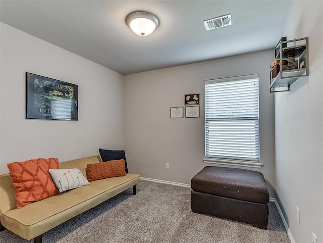 3529 Slate River Dr, Yukon, OK 73099 - sitting room featuring carpet and baseboards