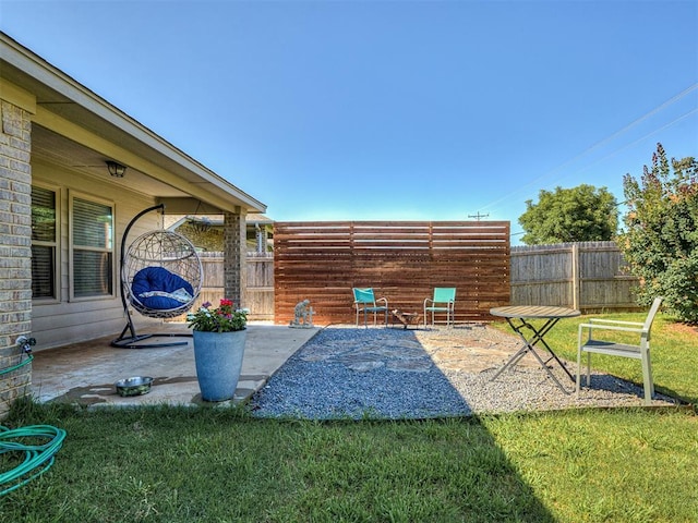 3529 Slate River Dr, Yukon, OK 73099 - view of yard featuring a patio