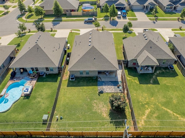 3529 Slate River Dr, Yukon, OK 73099 - aerial view of residential area with a pool
