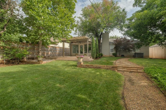 1114 Glenwood Ave, Nichols Hills, OK 73116 - view of yard with a pergola