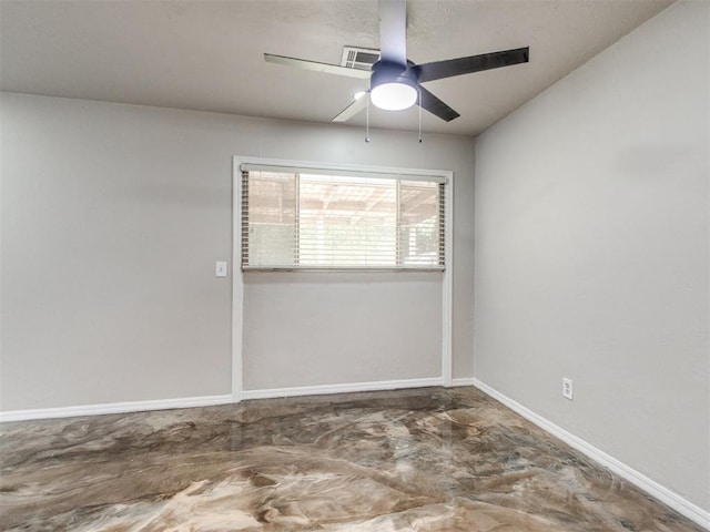 3013 Beverly Dr, Edmond, OK 73013 - spare room with a ceiling fan and baseboards