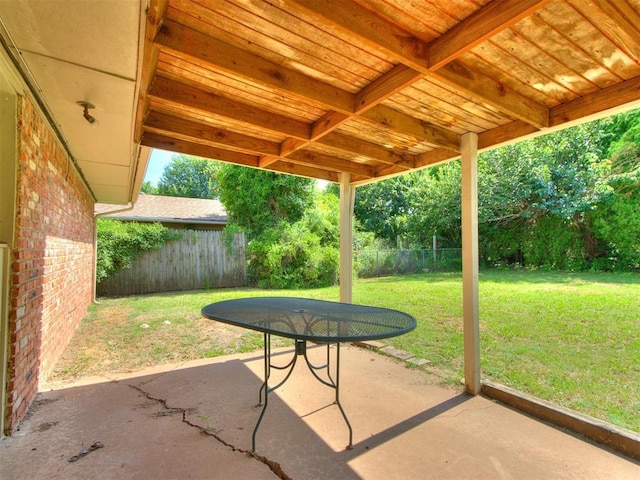 3013 Beverly Dr, Edmond, OK 73013 - fenced backyard featuring a patio area