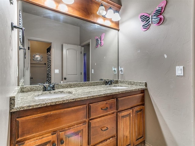 full bath featuring double vanity