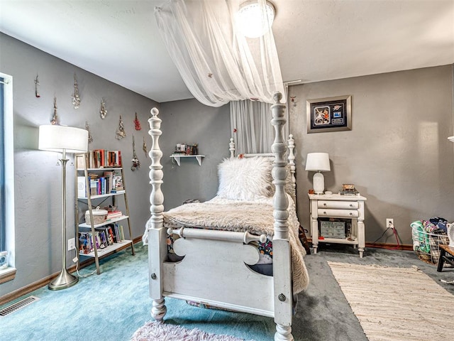 1521 Spring Creek Dr, Yukon, OK 73099 - bedroom with carpet floors and baseboards