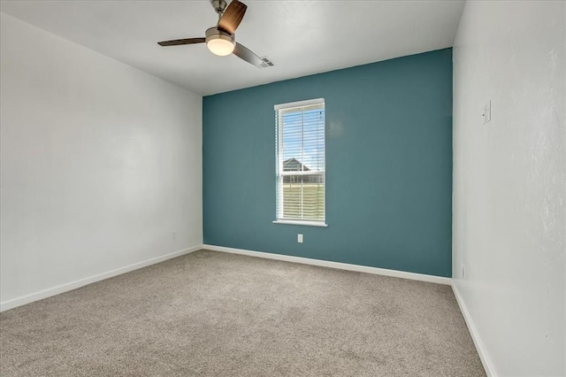 1069 Rheagen Kay Ave, Tuttle, OK 73089 - carpeted empty room with ceiling fan and baseboards