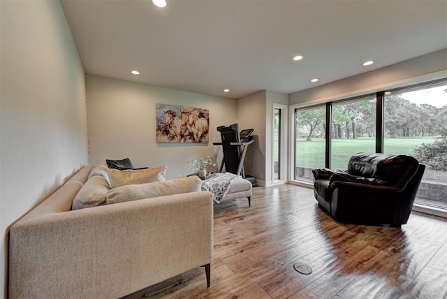 12629 Teakwood Rd, Oklahoma City, OK 73013 - living room with recessed lighting and wood finished floors
