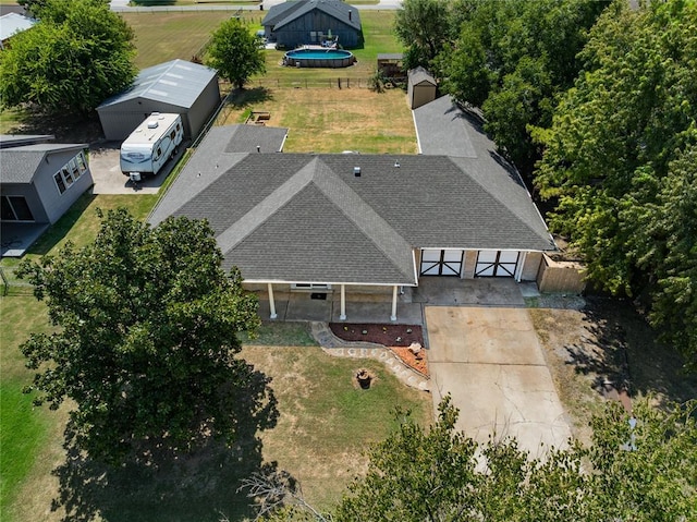 10516 NW 16th St, Yukon, OK 73099 - view from above of property