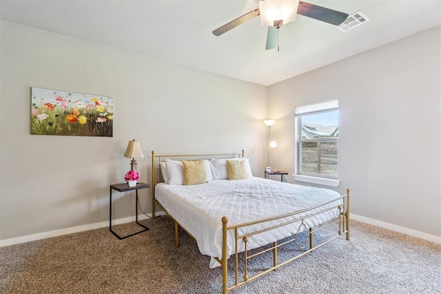 637 NW 179th Cir, Edmond, OK 73012 - carpeted bedroom featuring baseboards and ceiling fan