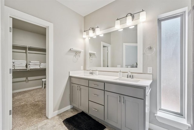 637 NW 179th Cir, Edmond, OK 73012 - full bath featuring double vanity and a spacious closet