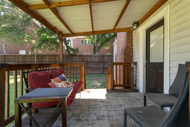 2625 Somerset Pl, Oklahoma City, OK 73116 - view of patio / terrace featuring an outdoor hangout area