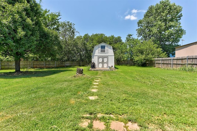 201 N English Dr, Moore, OK 73160 - fenced backyard with a storage unit