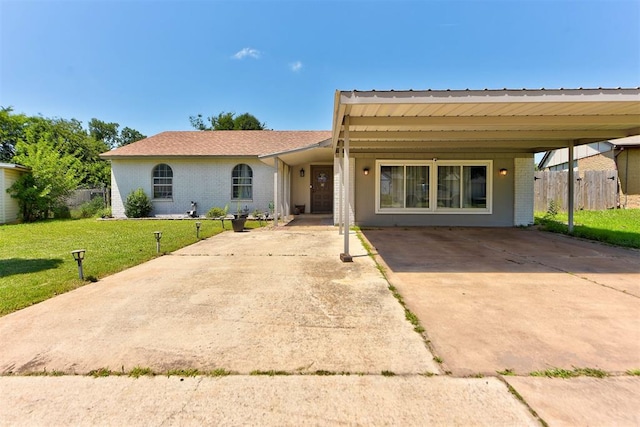 201 N English Dr, Moore, OK 73160 - view of front of house with brick siding and driveway