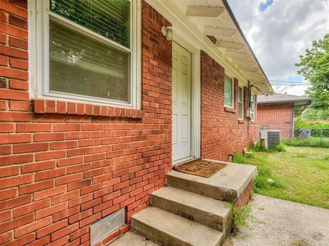 2244 Downing St, Oklahoma City, OK 73120 - entrance to property featuring brick siding