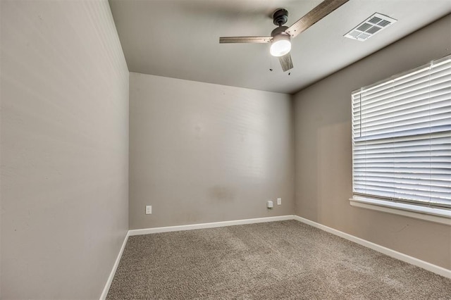 2208 Rivera Rd, Yukon, OK 73099 - unfurnished room featuring ceiling fan and carpet