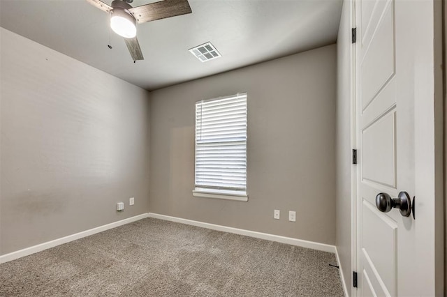 2208 Rivera Rd, Yukon, OK 73099 - carpeted spare room with ceiling fan and baseboards