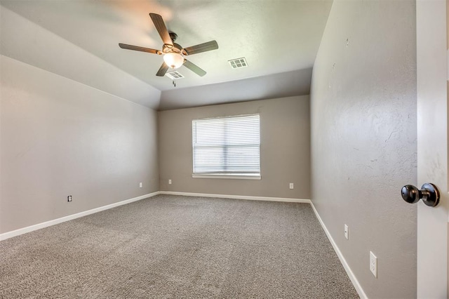 2208 Rivera Rd, Yukon, OK 73099 - carpeted spare room featuring ceiling fan and baseboards