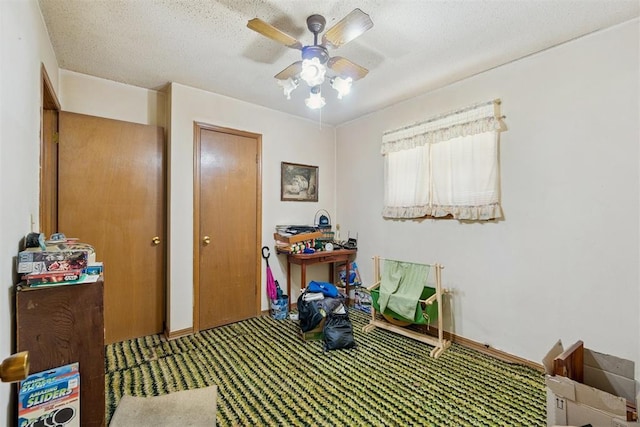 720 NW 16th St, Moore, OK 73160 - carpeted bedroom with ceiling fan