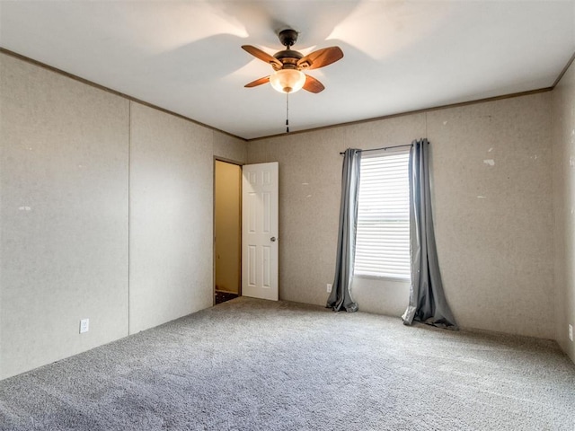 27795 N 2880th Rd, Kingfisher, OK 73750 - carpeted empty room featuring ceiling fan