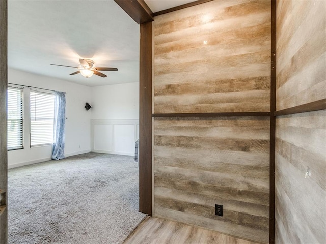 27795 N 2880th Rd, Kingfisher, OK 73750 - unfurnished room featuring a ceiling fan and carpet flooring