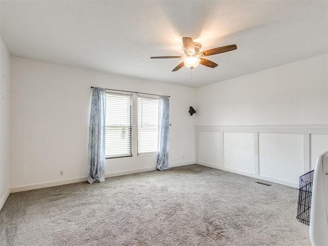 27795 N 2880th Rd, Kingfisher, OK 73750 - carpeted spare room featuring ceiling fan and baseboards