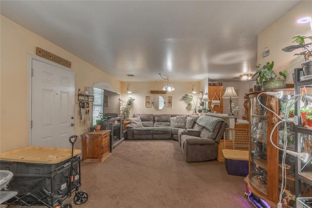 957 N Windermere Dr, Moore, OK 73160 - view of carpeted living room