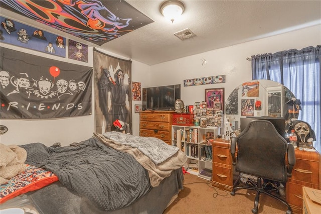 957 N Windermere Dr, Moore, OK 73160 - bedroom featuring carpet floors and a desk