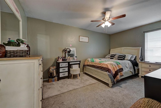 625 N Ramblin Oaks Dr, Moore, OK 73160 - carpeted bedroom with ceiling fan