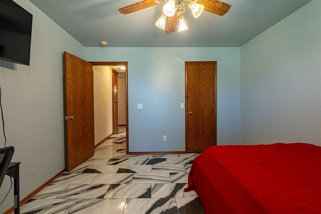 4700 SE 118th St, Oklahoma City, OK 73165 - bedroom with a ceiling fan and a closet