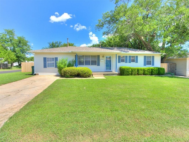 117 Asbill Ave, Yukon, OK 73099 - ranch-style home with concrete driveway