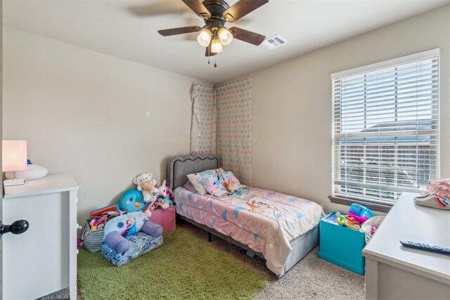 3730 Ruby Rdg, Piedmont, OK 73078 - carpeted bedroom with a ceiling fan