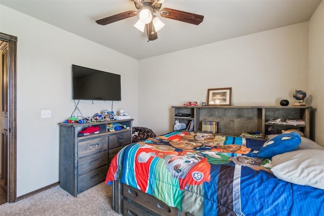 3730 Ruby Rdg, Piedmont, OK 73078 - bedroom with carpet flooring and ceiling fan