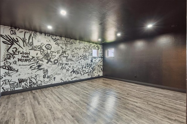 2429 NW 176th St, Edmond, OK 73012 - spare room with wood finished floors and recessed lighting
