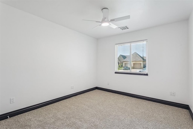 2429 NW 176th St, Edmond, OK 73012 - carpeted empty room with ceiling fan and baseboards
