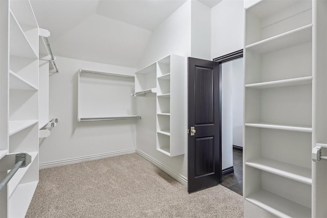 2429 NW 176th St, Edmond, OK 73012 - walk in closet featuring carpet and lofted ceiling