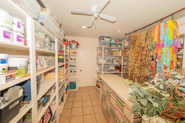1301 E Rock Creek Rd, Tuttle, OK 73089 - storage room with a ceiling fan