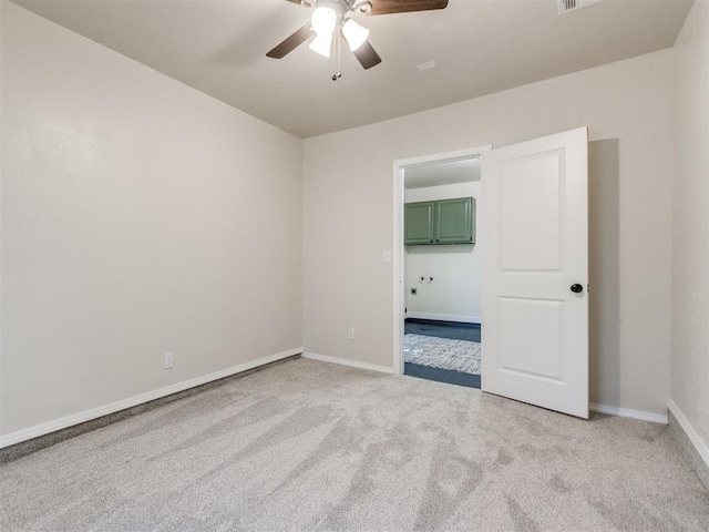 2753 SW 46th Pl, Oklahoma City, OK 73119 - unfurnished room with ceiling fan and carpet flooring