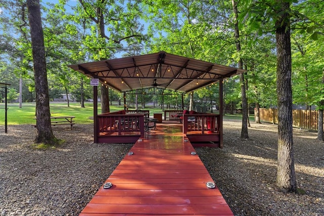 17 Halibut Bay Rd, Broken Bow, OK 74728 - view of property's community featuring a gazebo