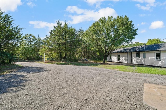 102078 S 3480th Rd, Meeker, OK 74855 - view of yard with gravel driveway
