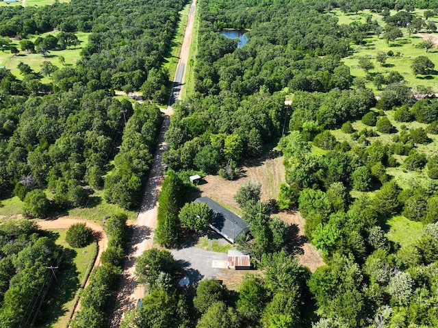 102078 S 3480th Rd, Meeker, OK 74855 - aerial view of property and surrounding area with a forest