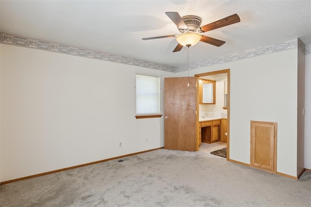 13722 NE 9th St, Choctaw, OK 73020 - empty room with light colored carpet and ceiling fan
