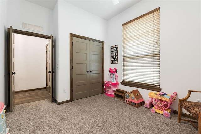 13 Ivory Dr, Yukon, OK 73099 - game room featuring carpet floors and baseboards