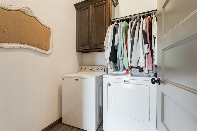 13 Ivory Dr, Yukon, OK 73099 - laundry room featuring independent washer and dryer and cabinet space