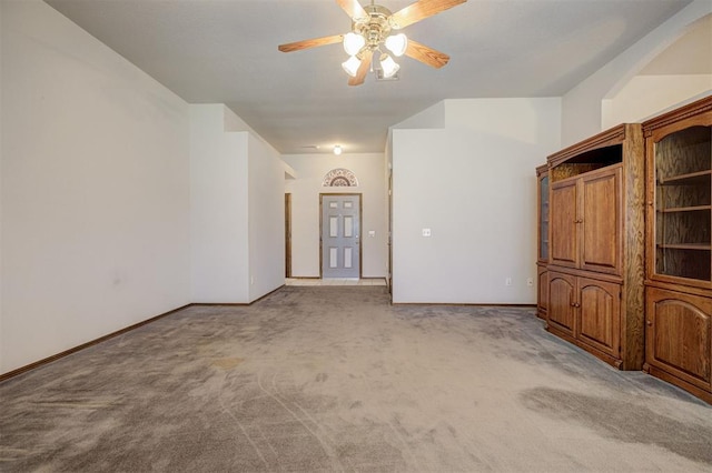 2401 Westchester Dr, Moore, OK 73160 - spare room with light colored carpet and ceiling fan