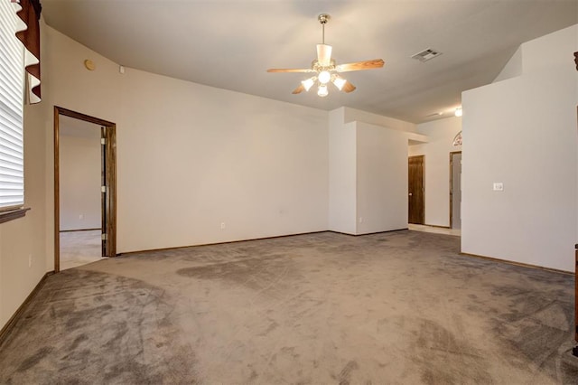 2401 Westchester Dr, Moore, OK 73160 - spare room featuring ceiling fan and carpet