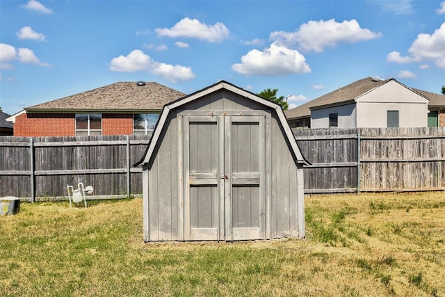 2401 Westchester Dr, Moore, OK 73160 - view of shed featuring a fenced backyard