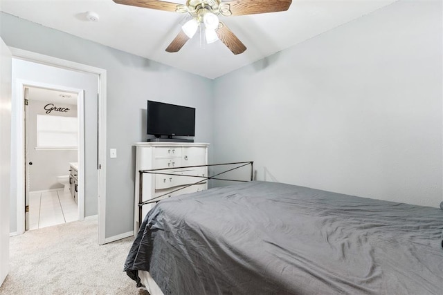 815 W 7th St, Edmond, OK 73003 - bedroom with carpet and ceiling fan