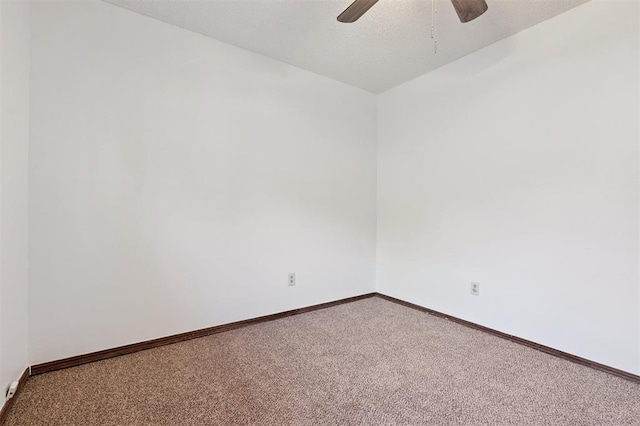515 Cripple Creek Dr, Norman, OK 73071 - carpeted empty room with a ceiling fan and baseboards