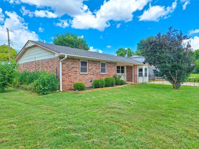 2901 Maple Ln, Edmond, OK 73034 - view of front of home with brick siding and roof with shingles