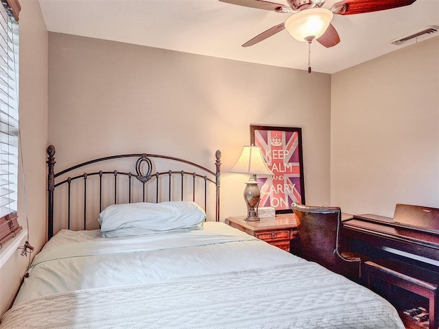 2901 Maple Ln, Edmond, OK 73034 - bedroom featuring ceiling fan